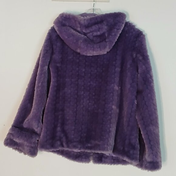 LADIES BEAUTIFUL HOODED FUR COAT - Picture 2 of 6